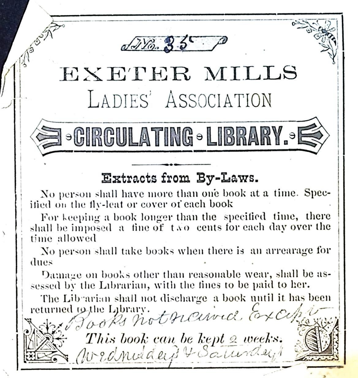 Exeter Mills Ladies Literary Association