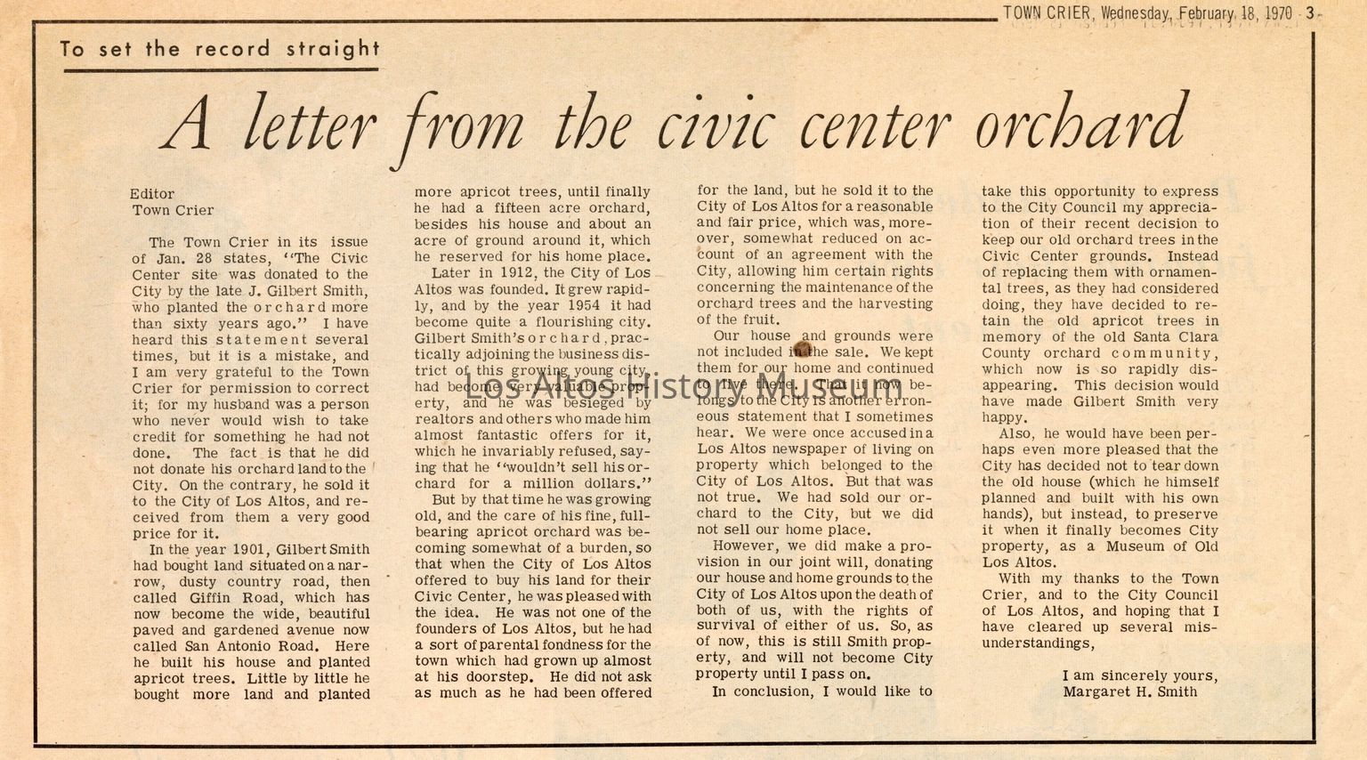 J. Gilbert Smith and Civic Center