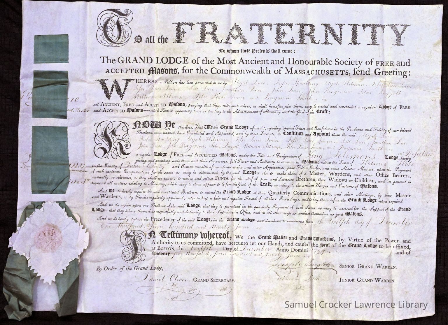 Grand Lodge Charters