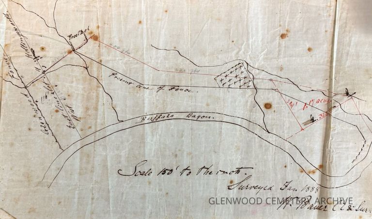 1888 Hollingsworth Survey of Glenwood Cemetery