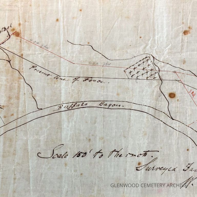 1888 Hollingsworth Survey of Glenwood Cemetery