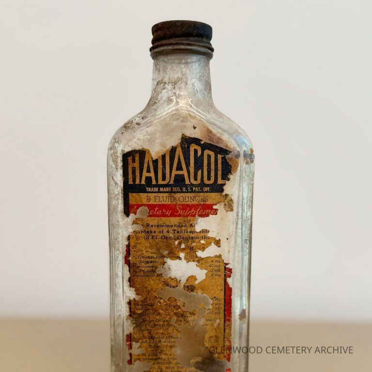 1940s - 1950s Hadacol Dietary Supplement Apothecary Bottle