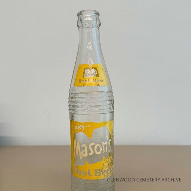 1960s Mason's Root Beer Glass Bottle