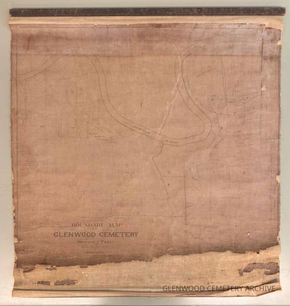 1904 Boundary Map of Glenwood Cemetery