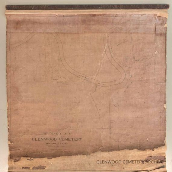 1904 Boundary Map of Glenwood Cemetery