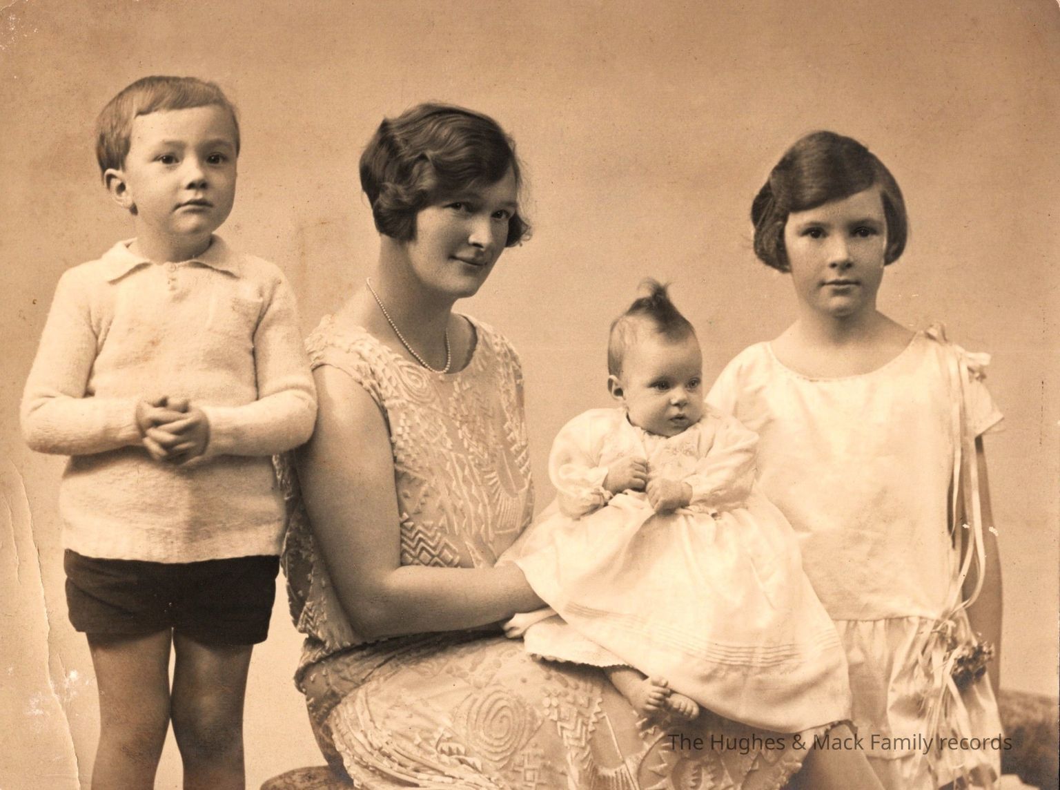 Mack children: Monica, Peter (Joe), & Daphne