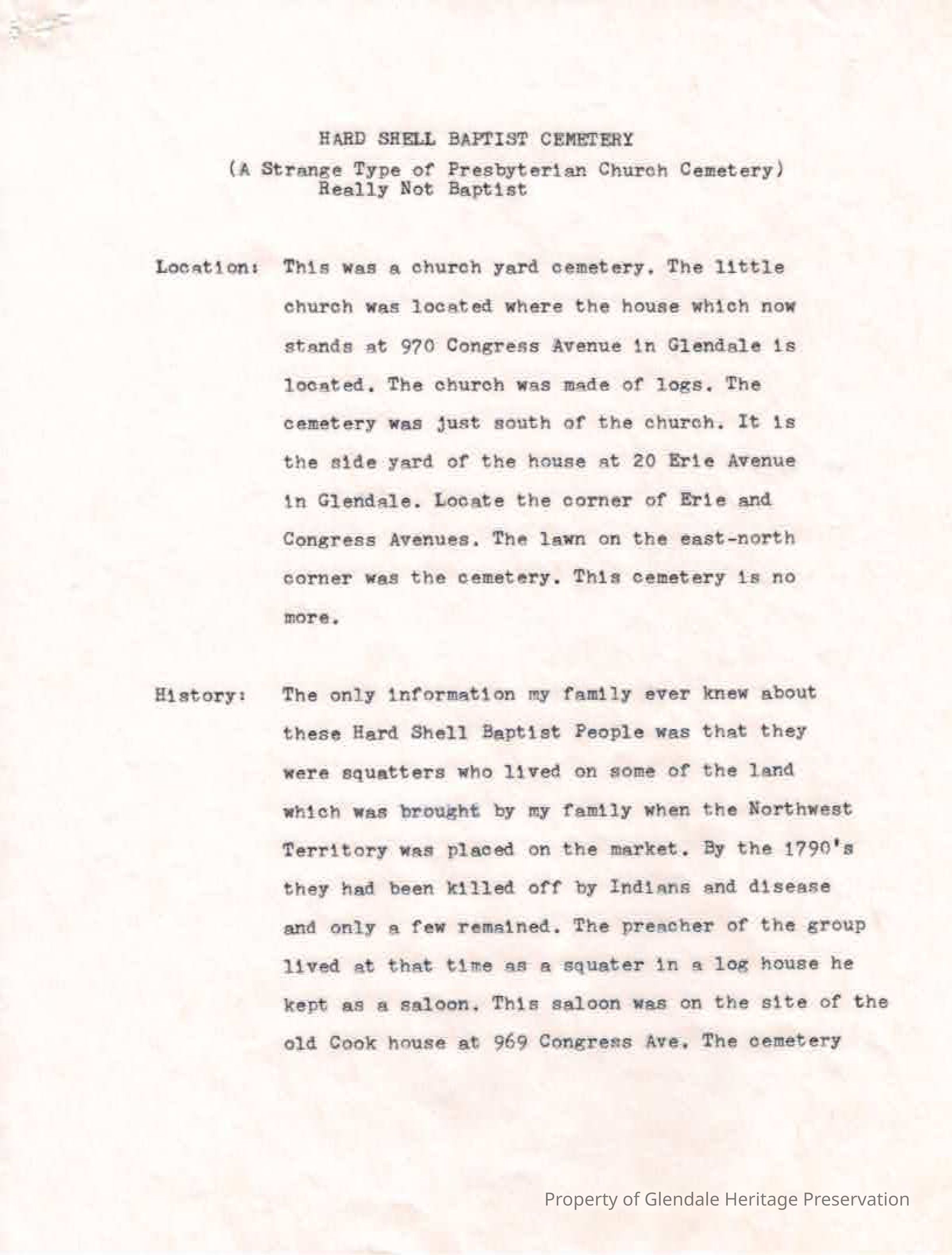 Hard Shell Baptist Cemetery