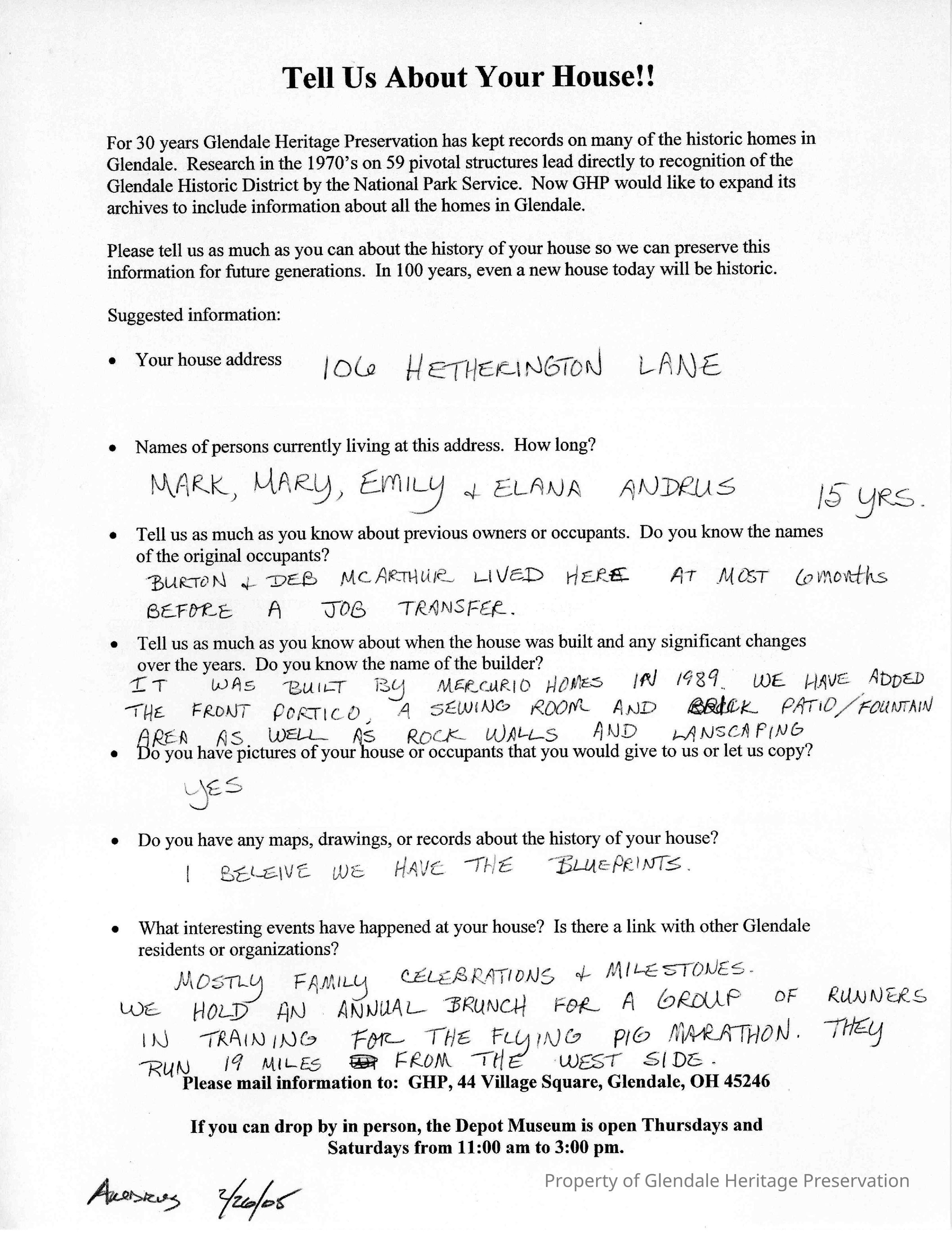 106 Hetherington Ln 2005 House Owners Su