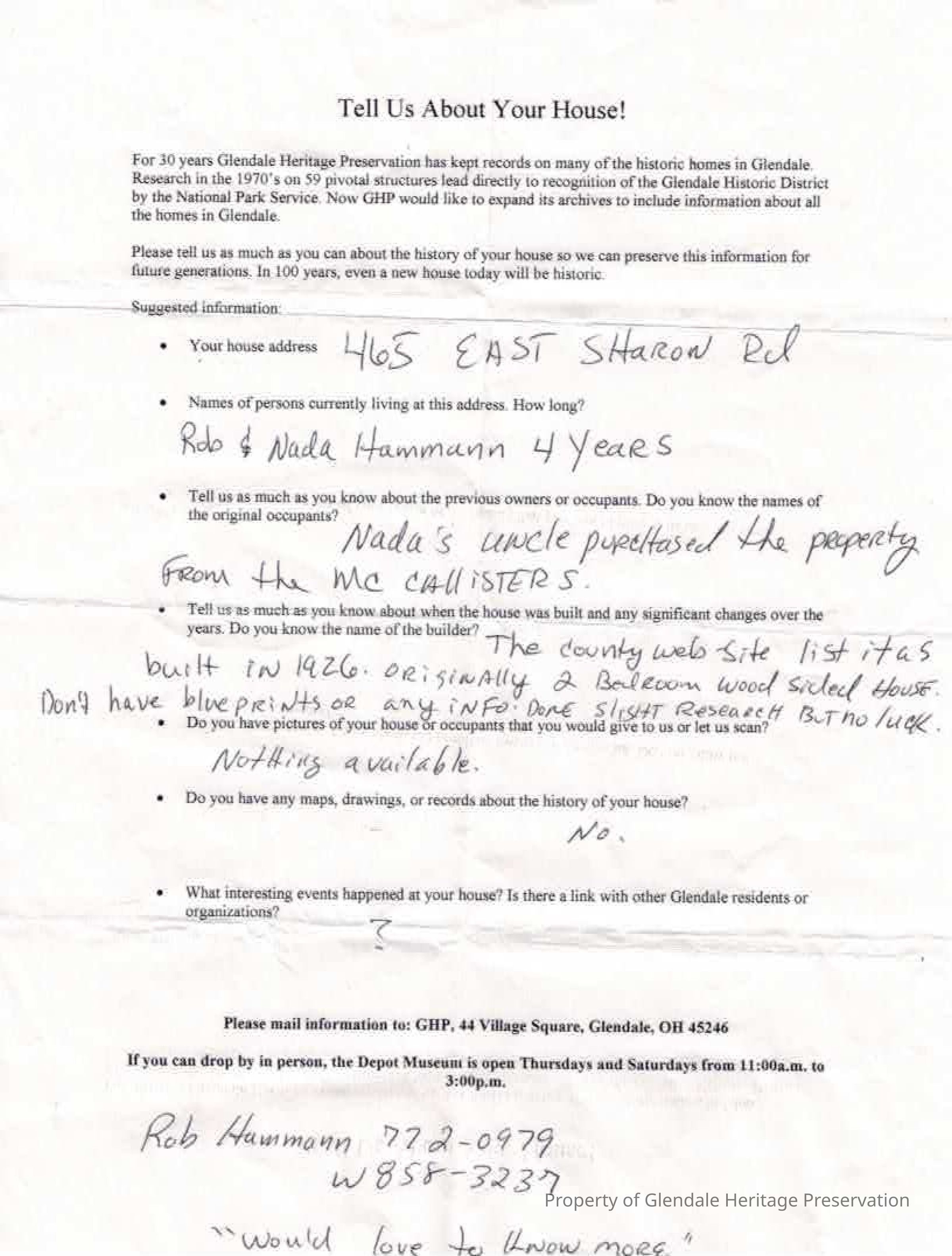 Home Owner Survey