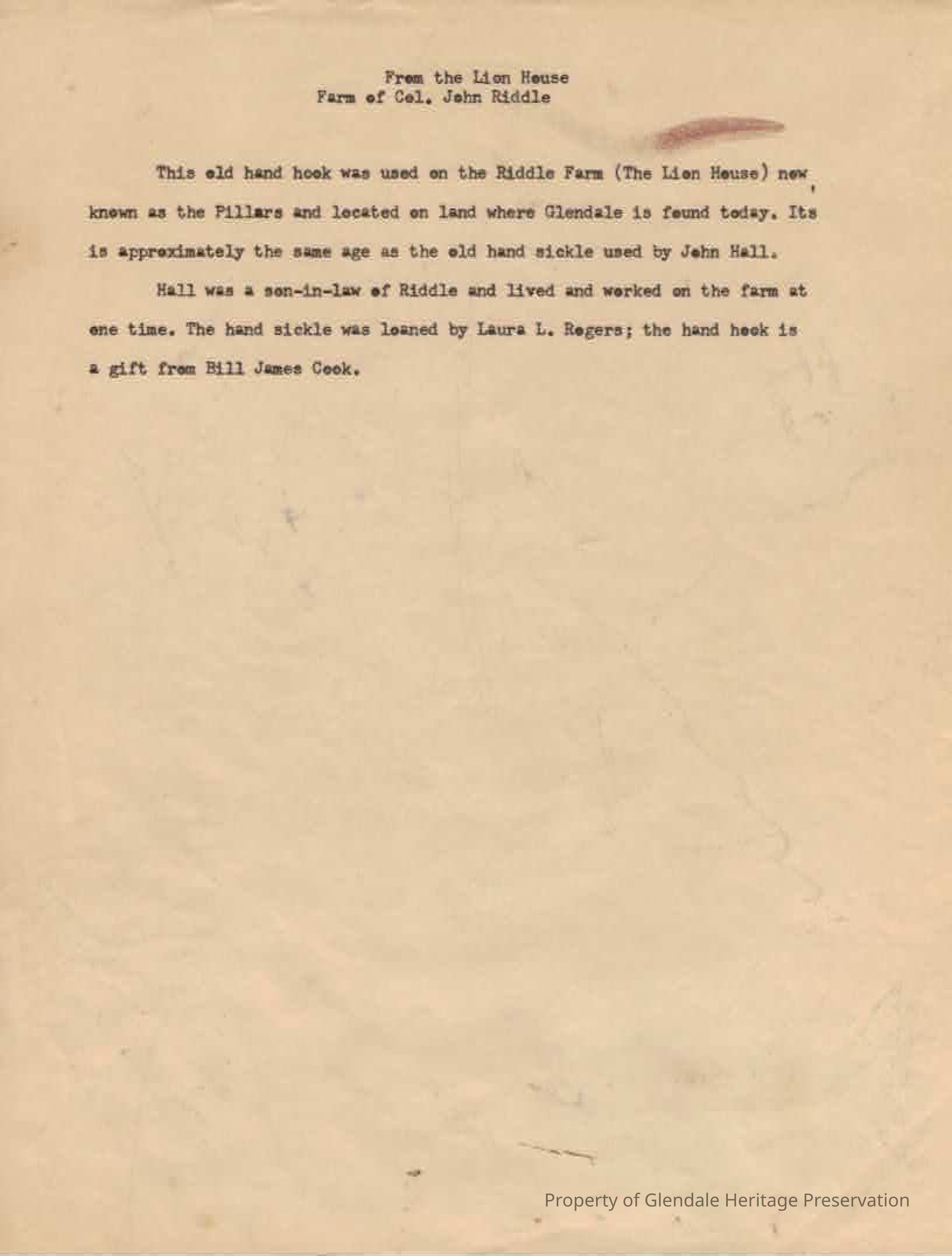 Information about Hand Hook