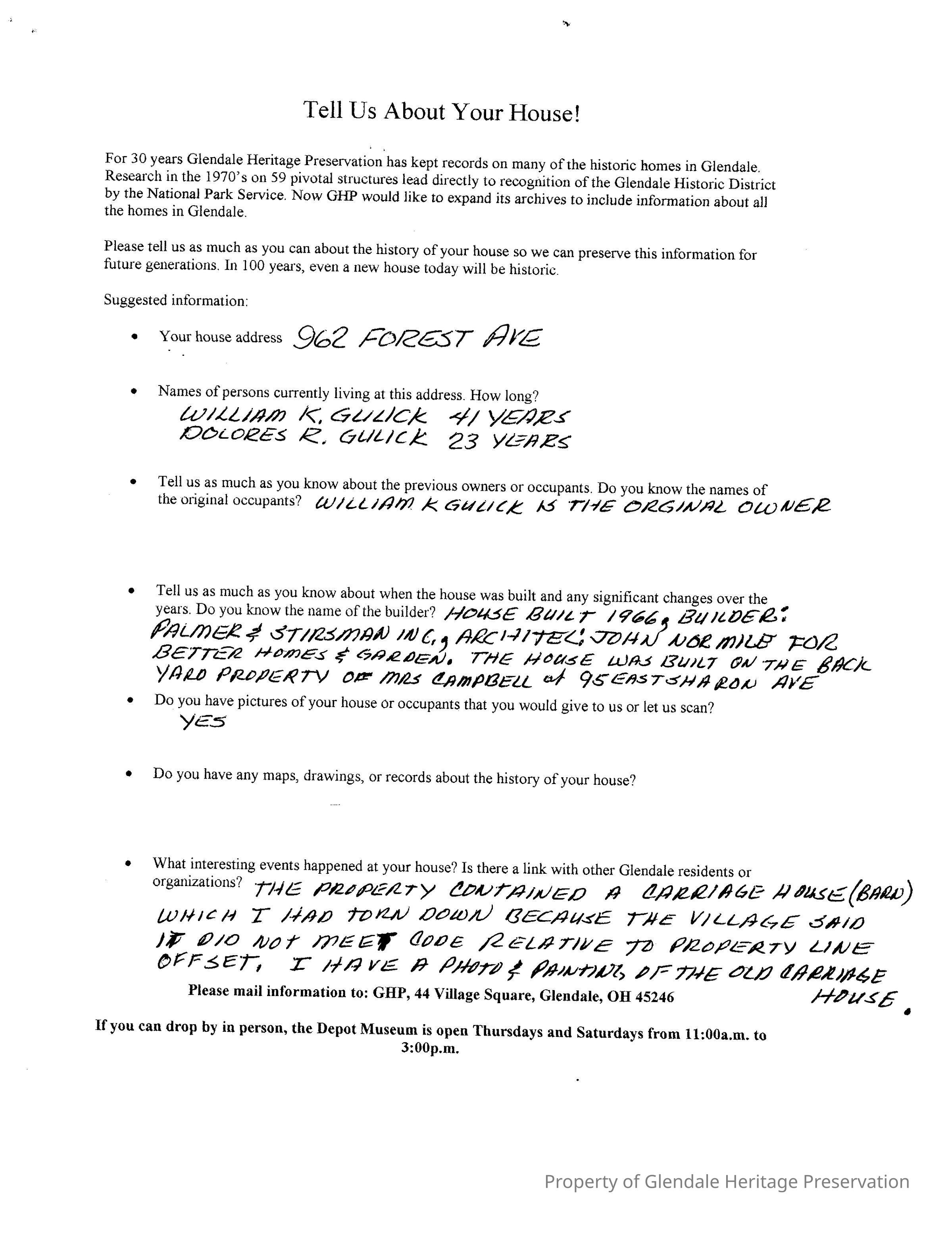 2005 Owners Survey