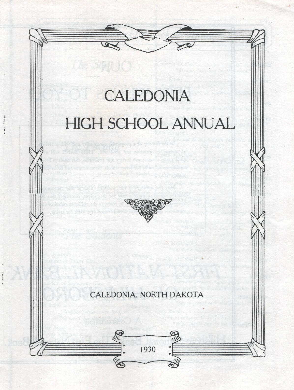 Traill County School Yearbooks