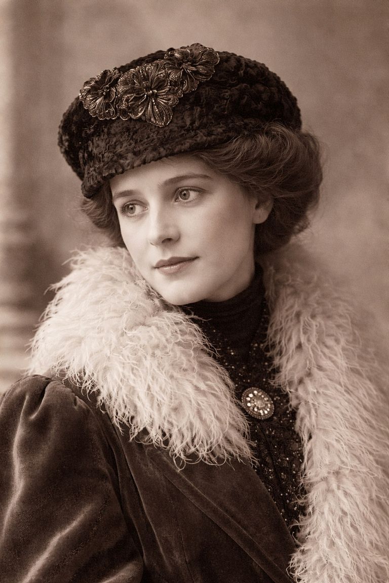 Madame Carlier Astrakhan Winter Toque, Rue de la Paix, Paris - Image 8
