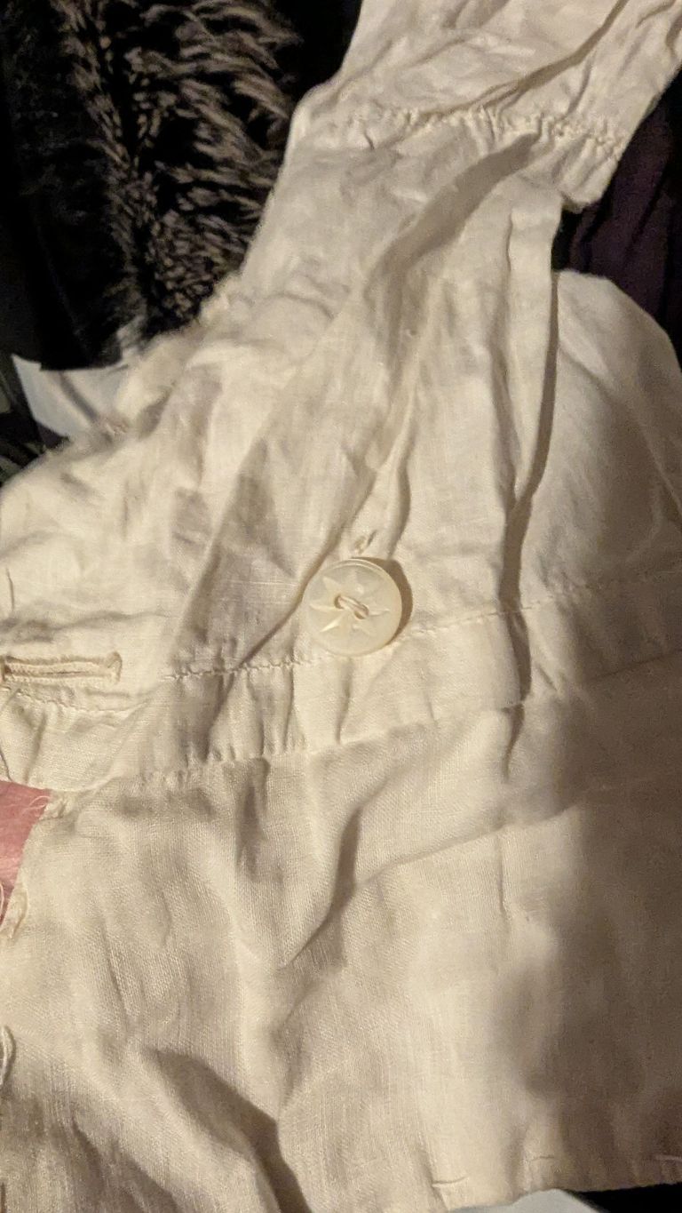 Edwardian White Cotton Shirtwaist Blouse - Image 2