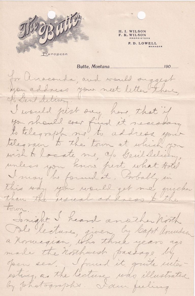 1908.4.6 - The Butte Hotel, Butte, Montana - Image 2