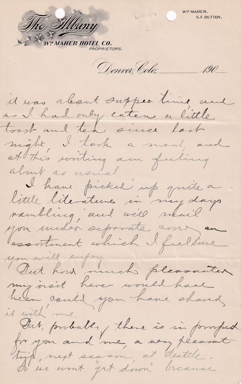 1908.5.10 - The Albany, Denver, Colorado - Image 7