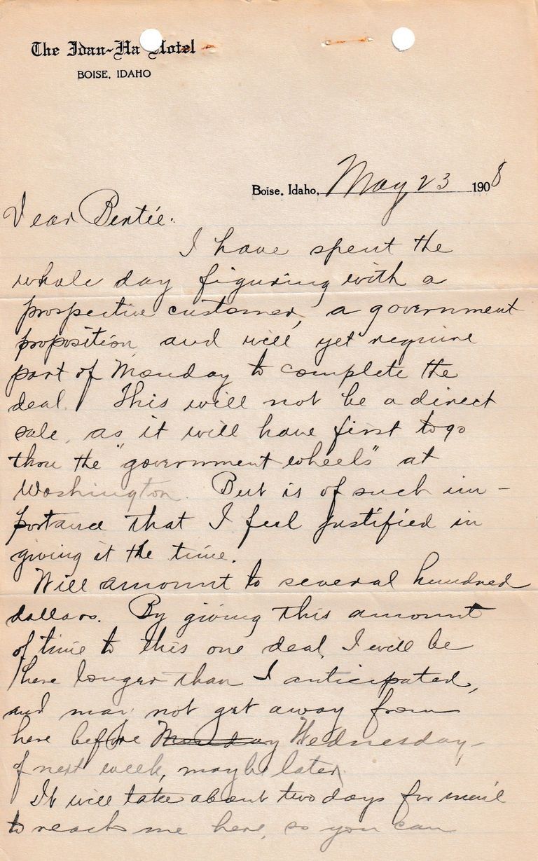 1908.5.23 - The Idan-Ho Hotel, Boise, Idaho