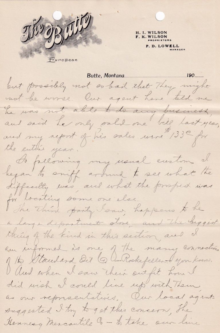 1908.4.2 - The Butte Hotel, Butte, Montana - Image 2