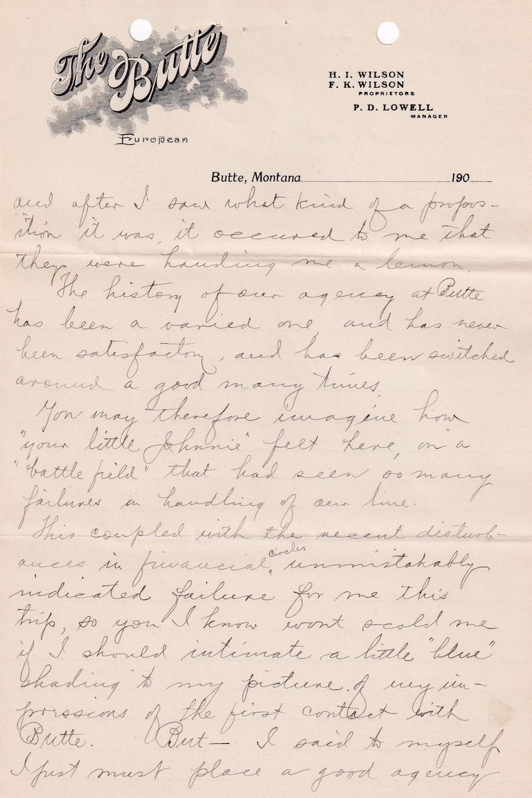 1908.4.2 - The Butte Hotel, Butte, Montana - Image 3