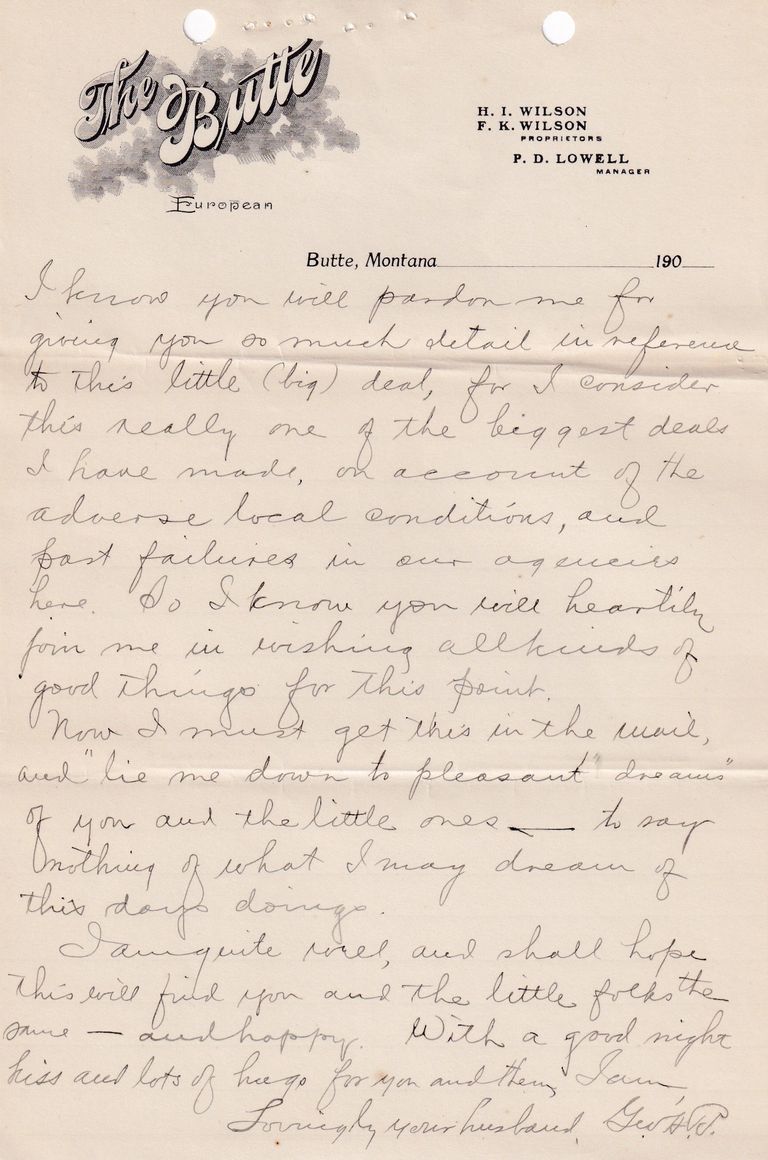 1908.4.2 - The Butte Hotel, Butte, Montana - Image 9