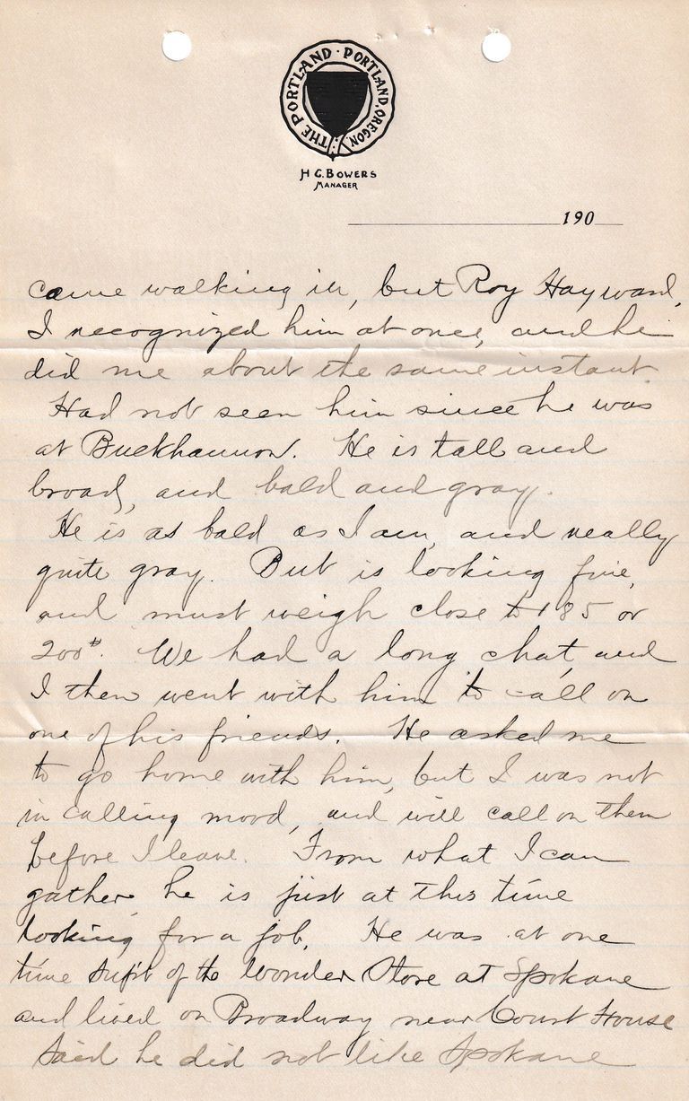 1909.2.2 Letter from Portland, Oregon – Financial Anxiety, Distrust & Personal Reflectio - Image 4