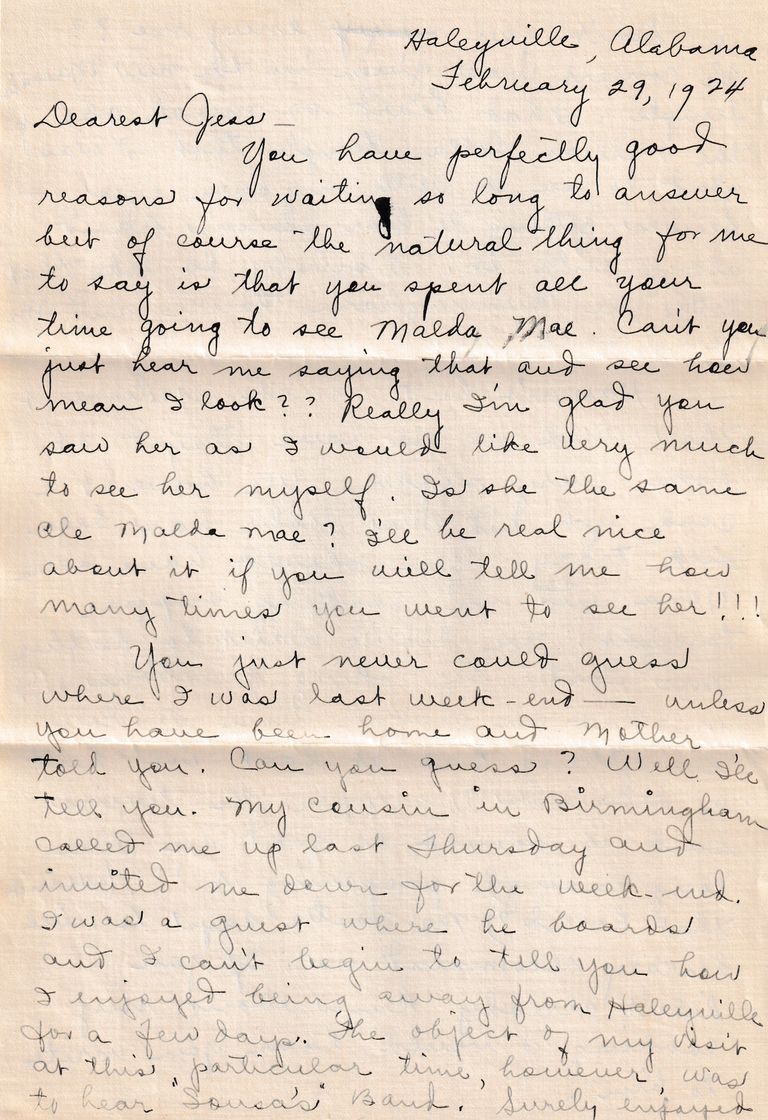 24 - 2.29.24 Birmingham Visit and Social Life – Haleyville Letter - Image 2