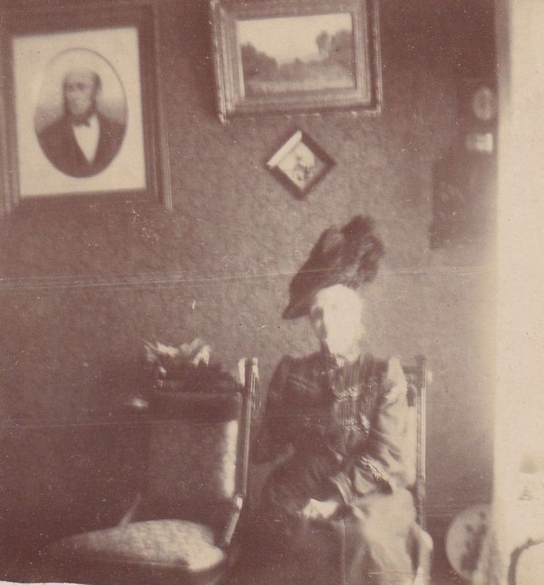 Woman inside house