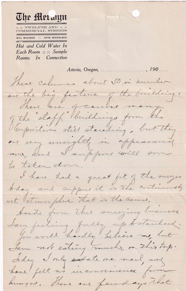 1909.2.1 - The Melwyn, Astoria, Oregon - Image 3