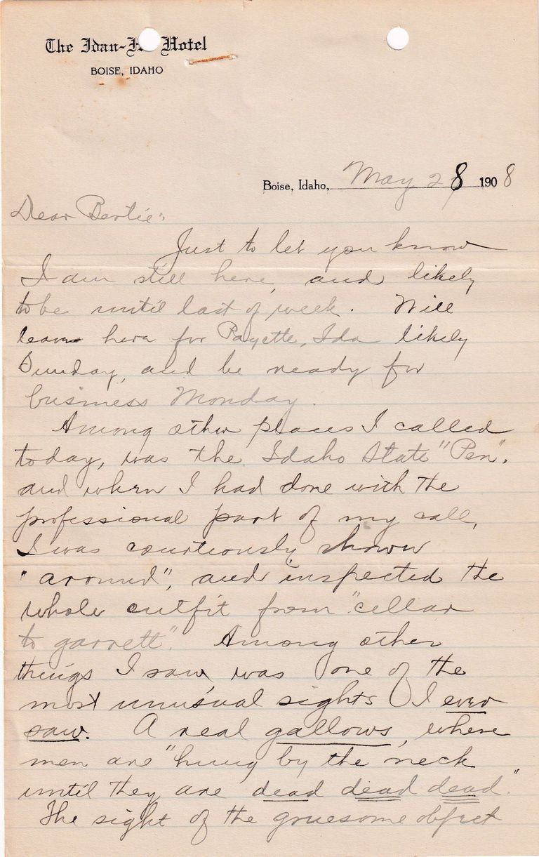 1908.5.28 - The Idan-Ho Hotel, Idaho