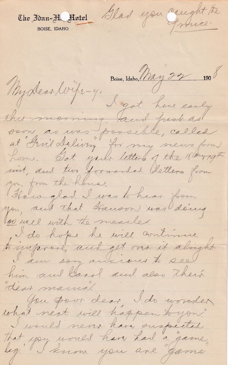 1908.5.22 - The Idan-Ho Hotel, Boise, Idaho