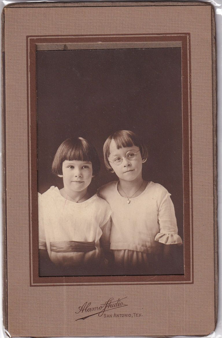 Portrait of Two Young Girls — Alamo Studio, San Antonio, Texas