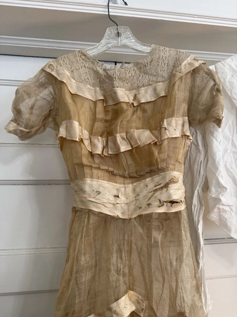 Edwardian Sheer Silk Lingerie Dress