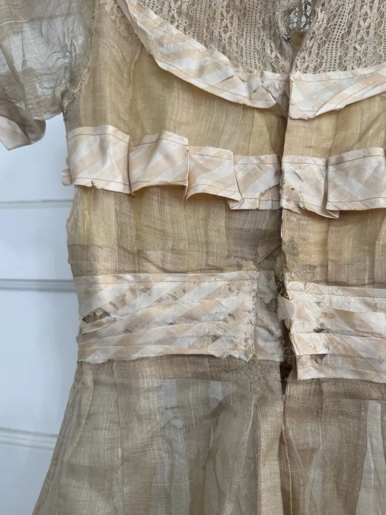 Edwardian Sheer Silk Lingerie Dress - Image 2