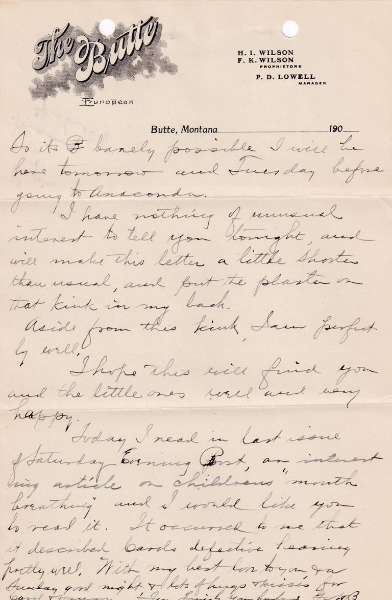 1908.4.5 - The Butte Hotel, Butte, Montana - Image 2