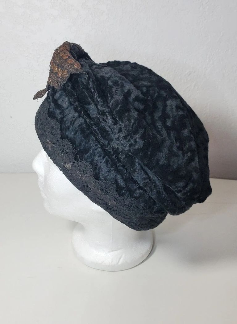 Madame Carlier Astrakhan Winter Toque, Rue de la Paix, Paris - Image 2