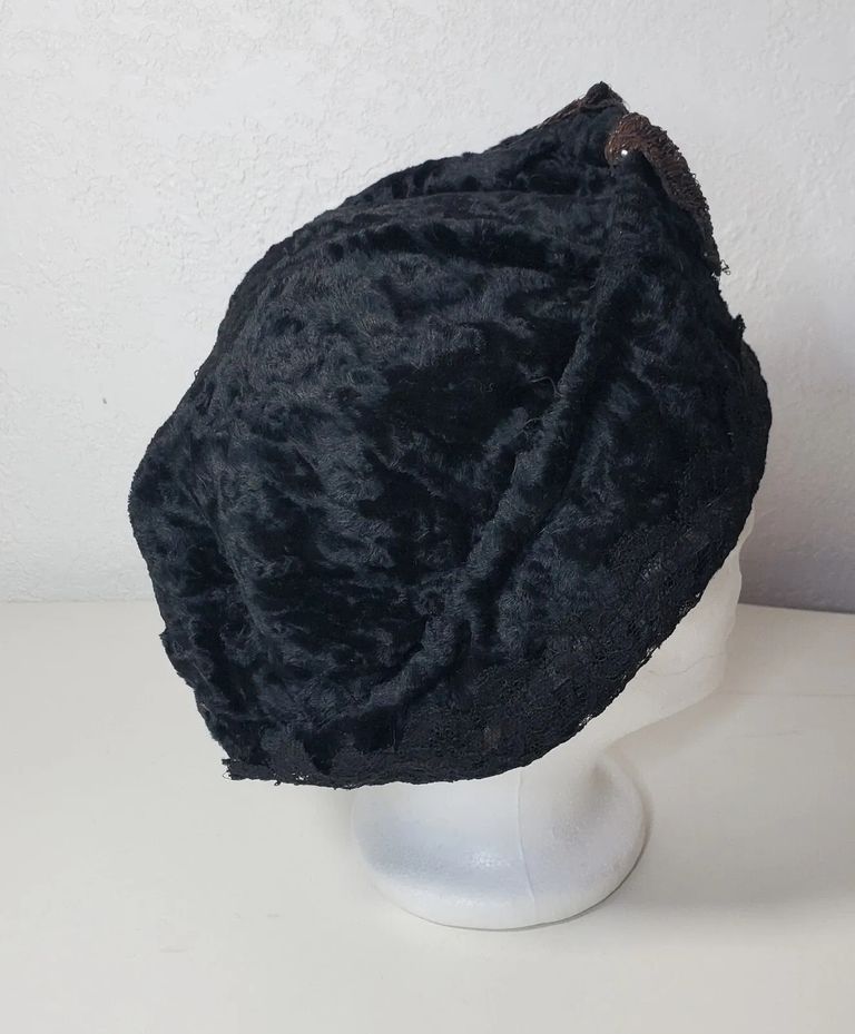Madame Carlier Astrakhan Winter Toque, Rue de la Paix, Paris - Image 4