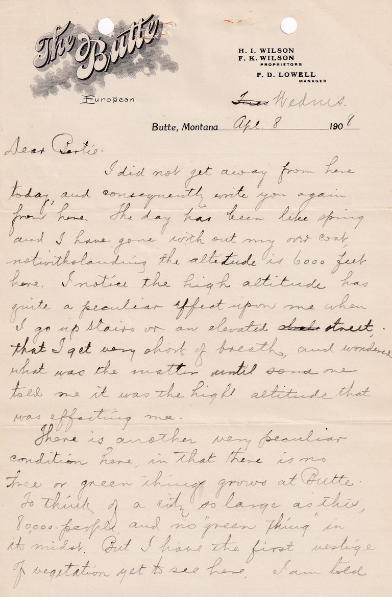 1908.4.8 - The Butte Hotel, Butte, Montana