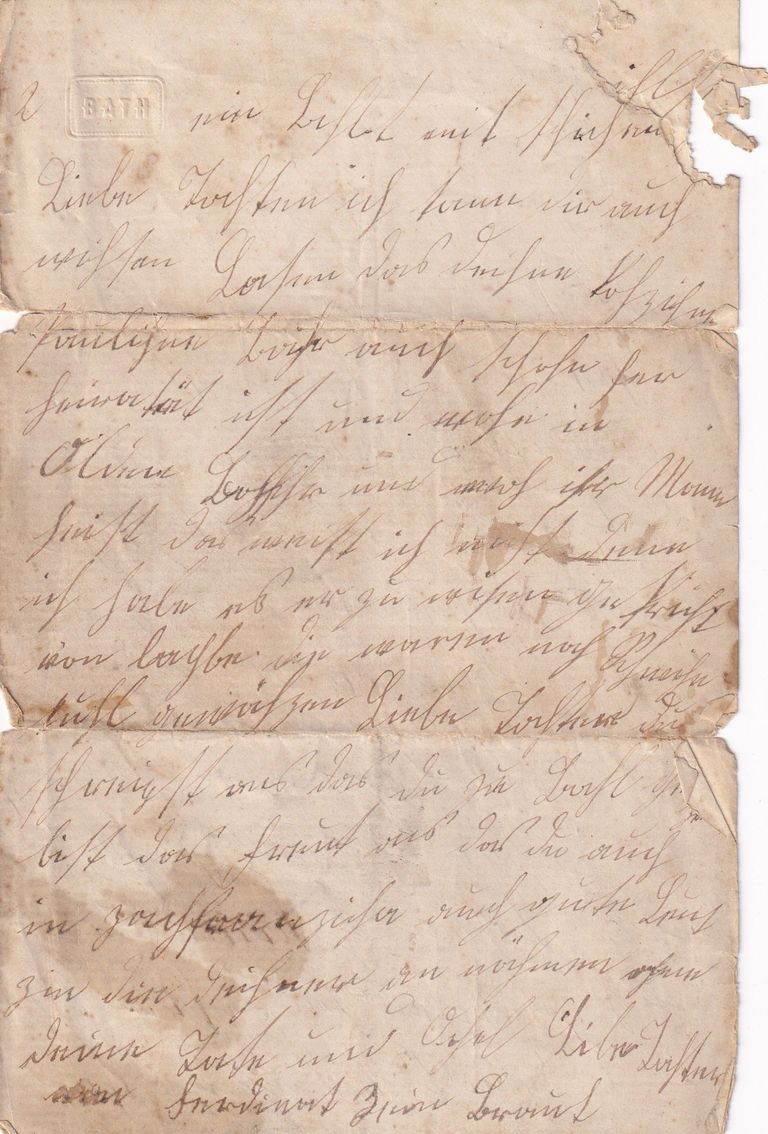 Fragmentary Family Letter to Cousins – Schleswig-Holstein Region
