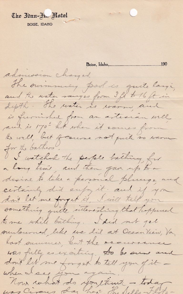 1908.5.25 - The Idan-Ho Hotel, Boise, Idaho - Image 2