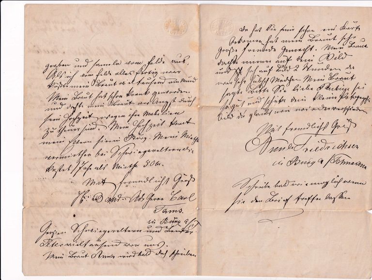 Letter from Burg on Fehmarn to Pauline – September 28, 1834 - Image 2