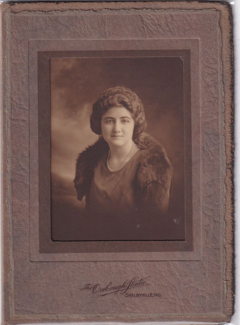 Young Woman in Fur Stole — Orebaugh Studio Portrait
