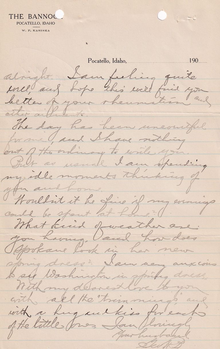 1908.5.20 - The Bannock Hotel, Pocatello, Idaho - Image 2