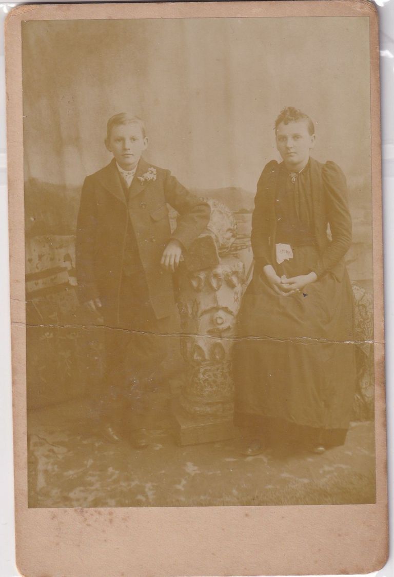 Two Children Studio Portrait