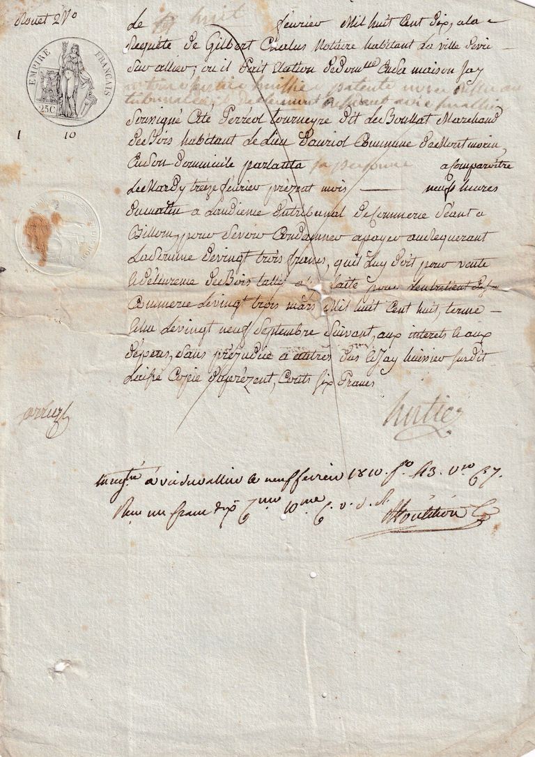 Legal Petition Filed by Gilbert Caulon Before the Court of Périgueux