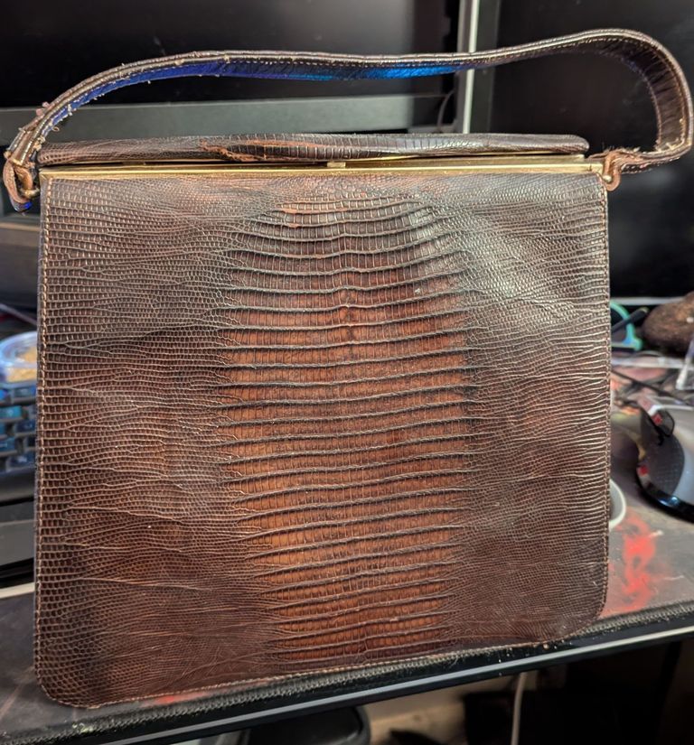 Reptile Leather Handbag