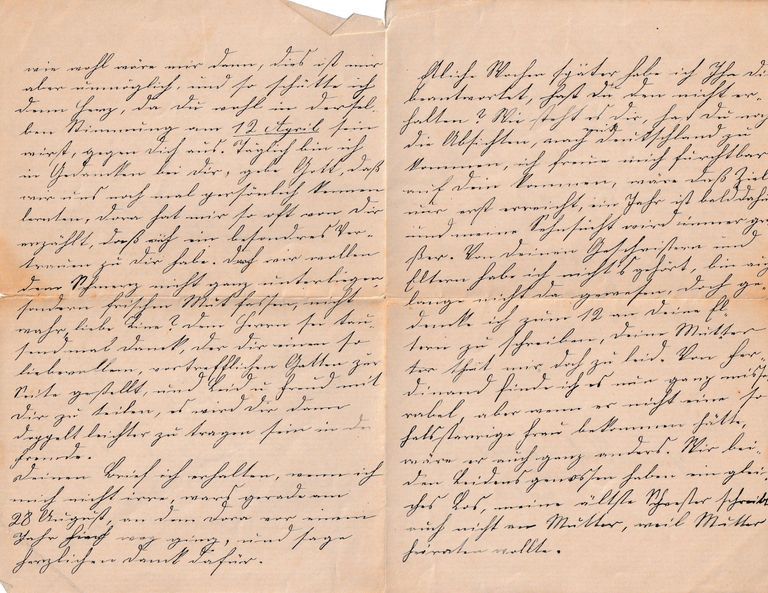 Family Letter from Dorothea Schau in Eutin, Germany - Image 2