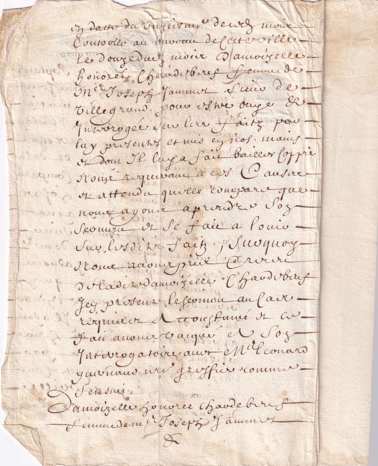 Royal Court Legal Instrument — Sénéchaussée de Limoges (Dated 22 May 1675) - Image 2