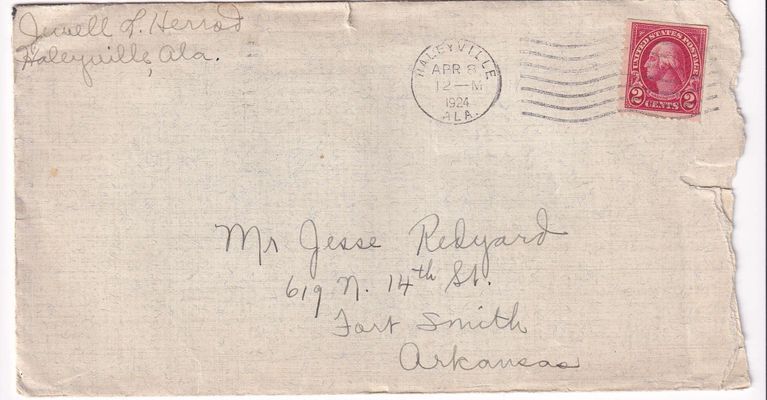 26 - 4.8.24 Letter from “Dooley” to Jesse Redyard – Homesickness & Teaching Appointment