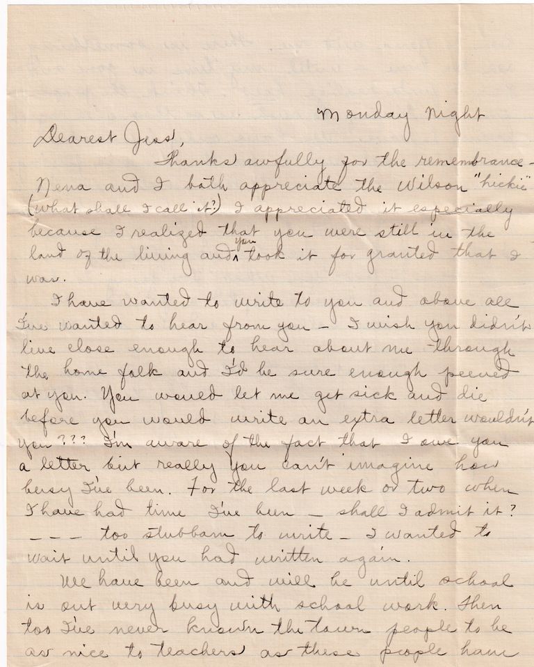 26 - 4.8.24 Letter from “Dooley” to Jesse Redyard – Homesickness & Teaching Appointment - Image 2