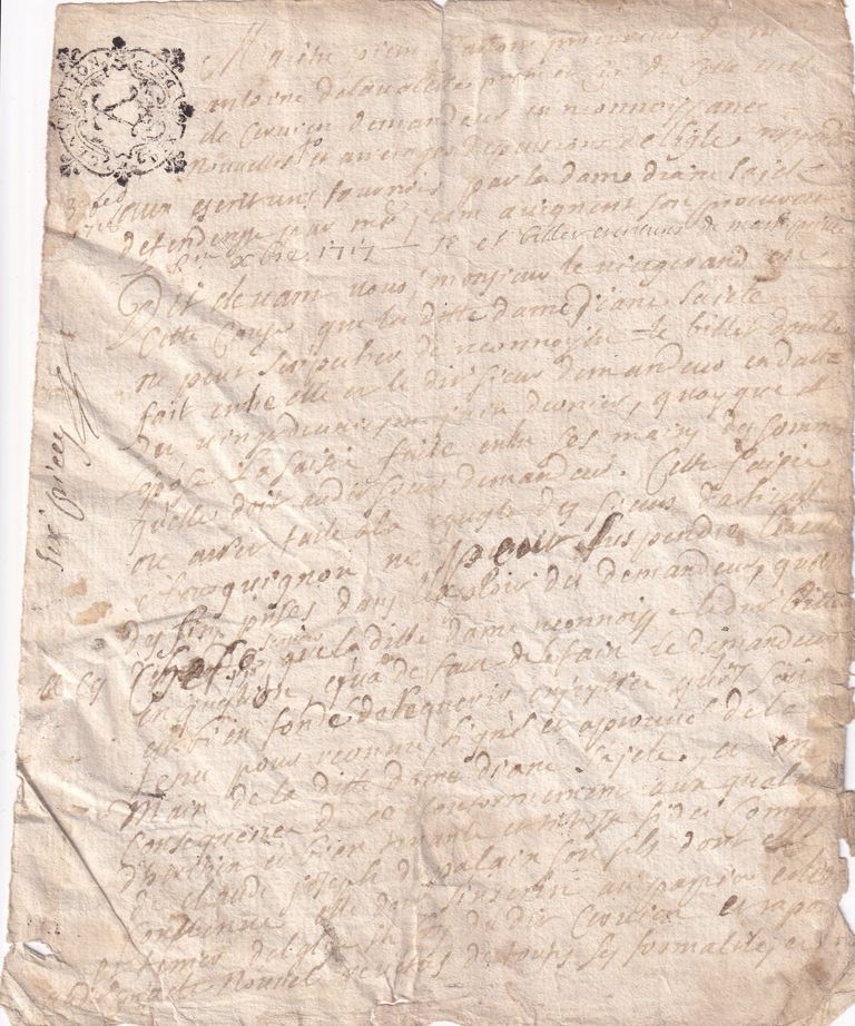 Legal Pleading Concerning a Dispute Involving Dame Diane Sajette